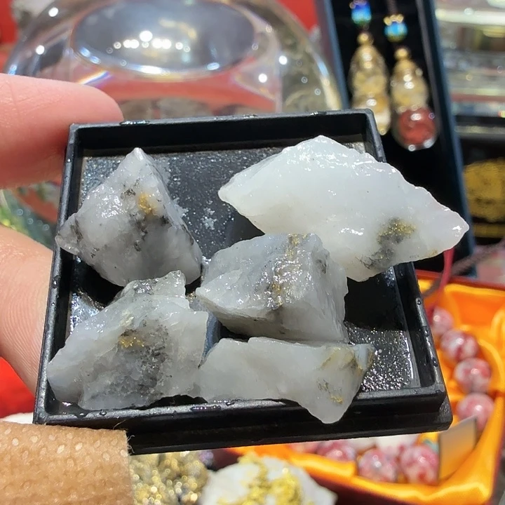 可12g聚金阁天然明金矿标
