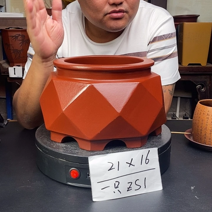 紫砂花盆货号一只ZS1