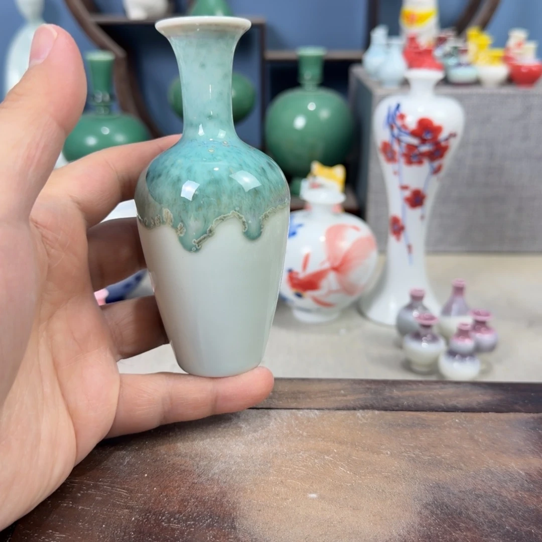 陶瓷手工小花器摆件