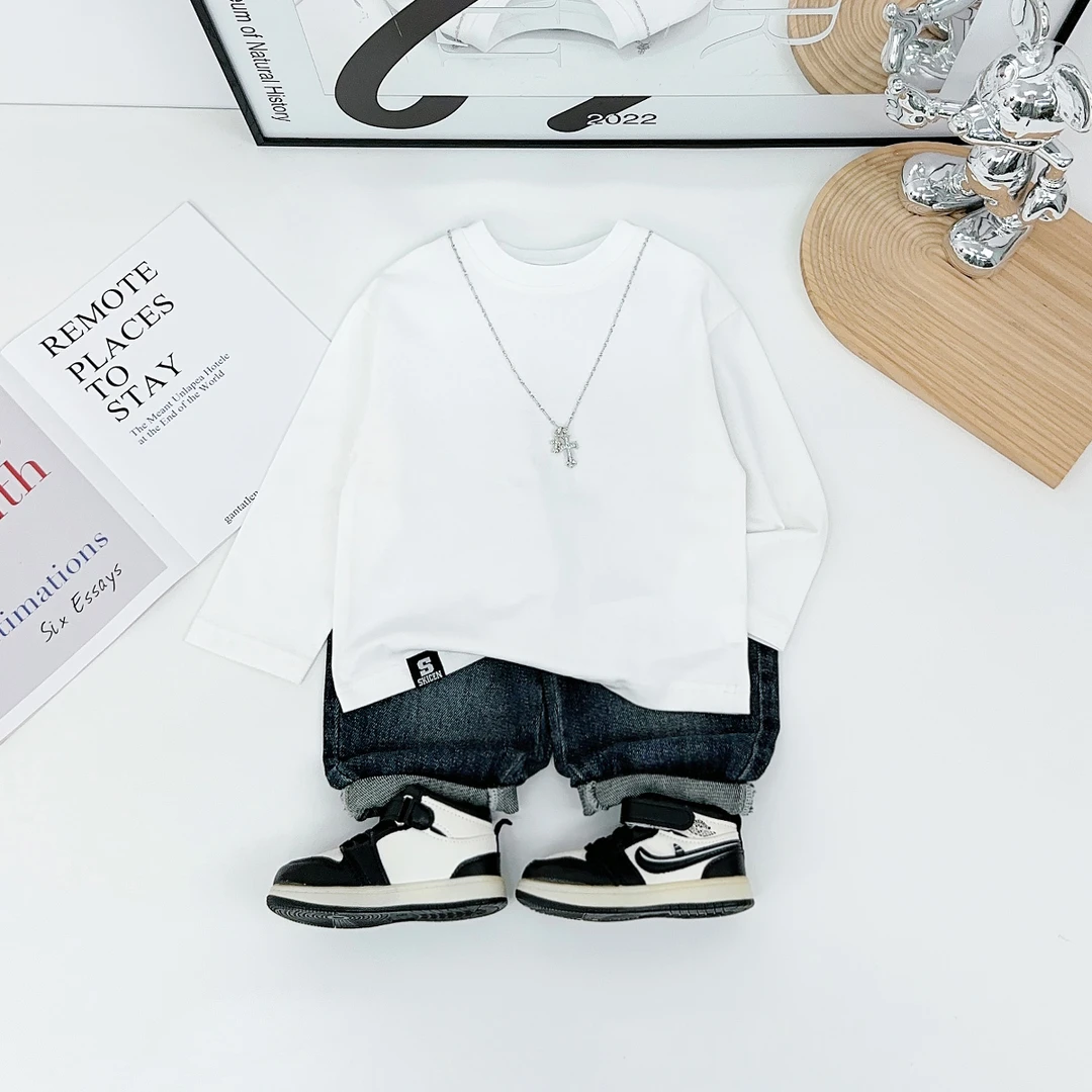 男童长袖T恤2025新款秋装儿童春秋打底衫 BQ25802Y 悠悠童话童装