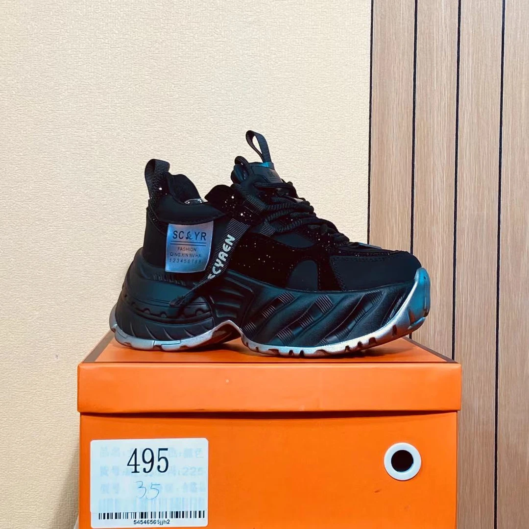 【清仓】2025小个子厚底平增高百搭女鞋495