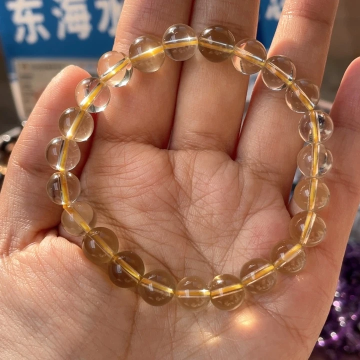 水晶手串未镶嵌黄水晶
