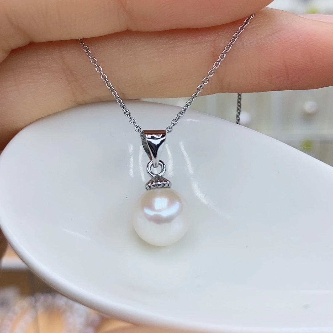 合金淡水珍珠吊坠(赠链)