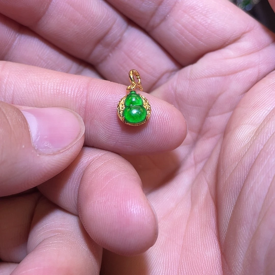 翡翠银S925镶嵌吊坠(不含链)
