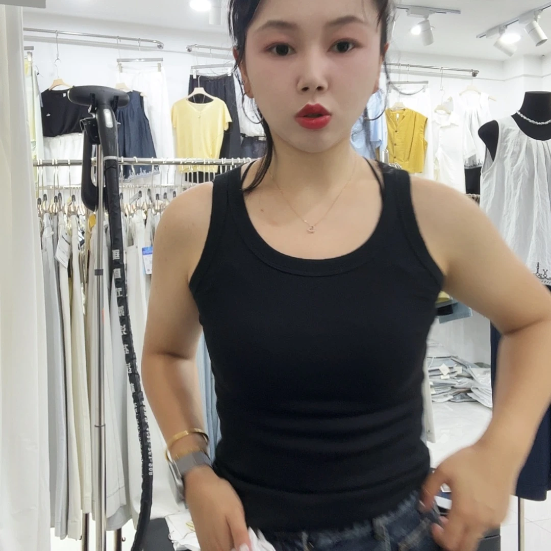 主播同款背心黑色