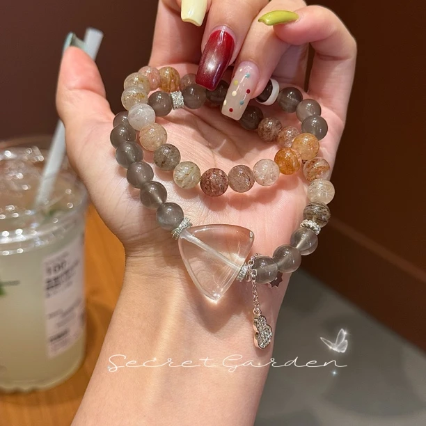 合金手链 【四季月光】原创系列高品银月光四季幽双圈8.5m