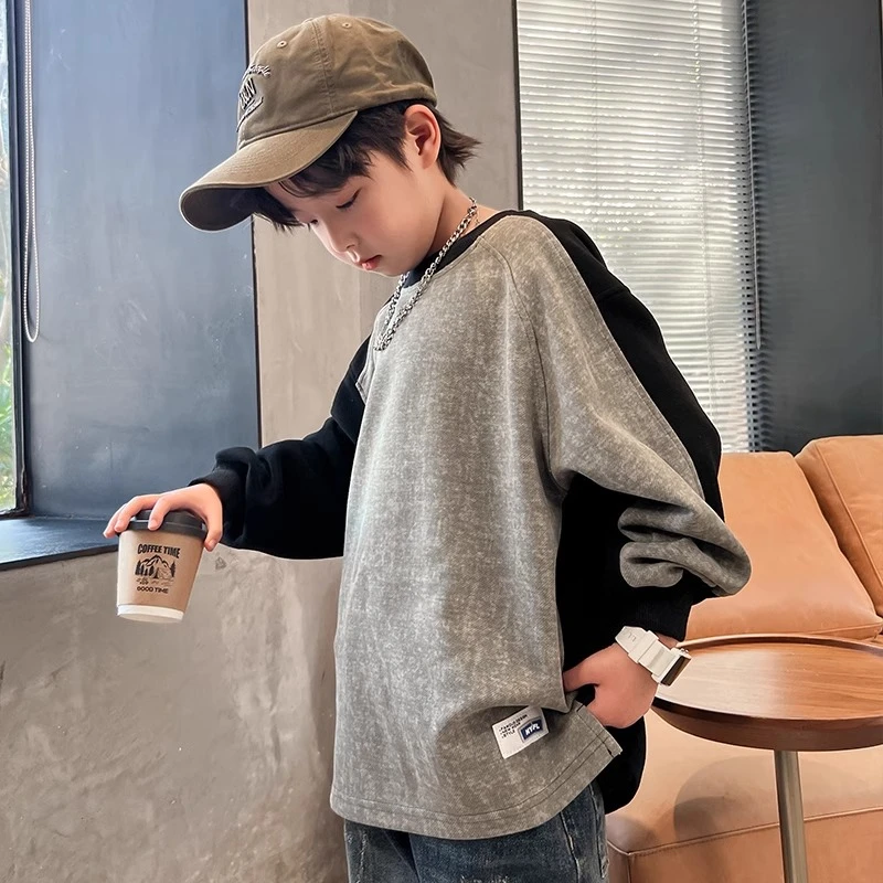 大童卫衣8-16岁男春秋款2025新款儿童秋装上衣中大童秋季长袖T恤