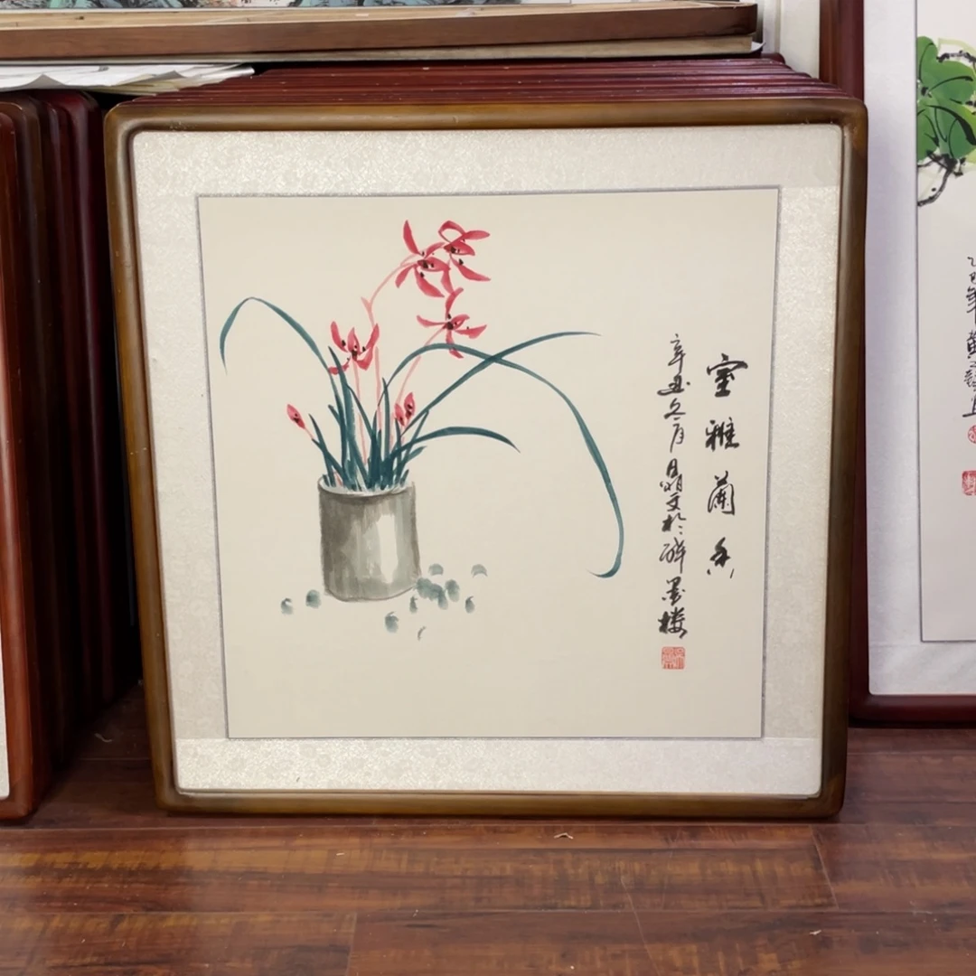 国画带框尺寸63*63厘米