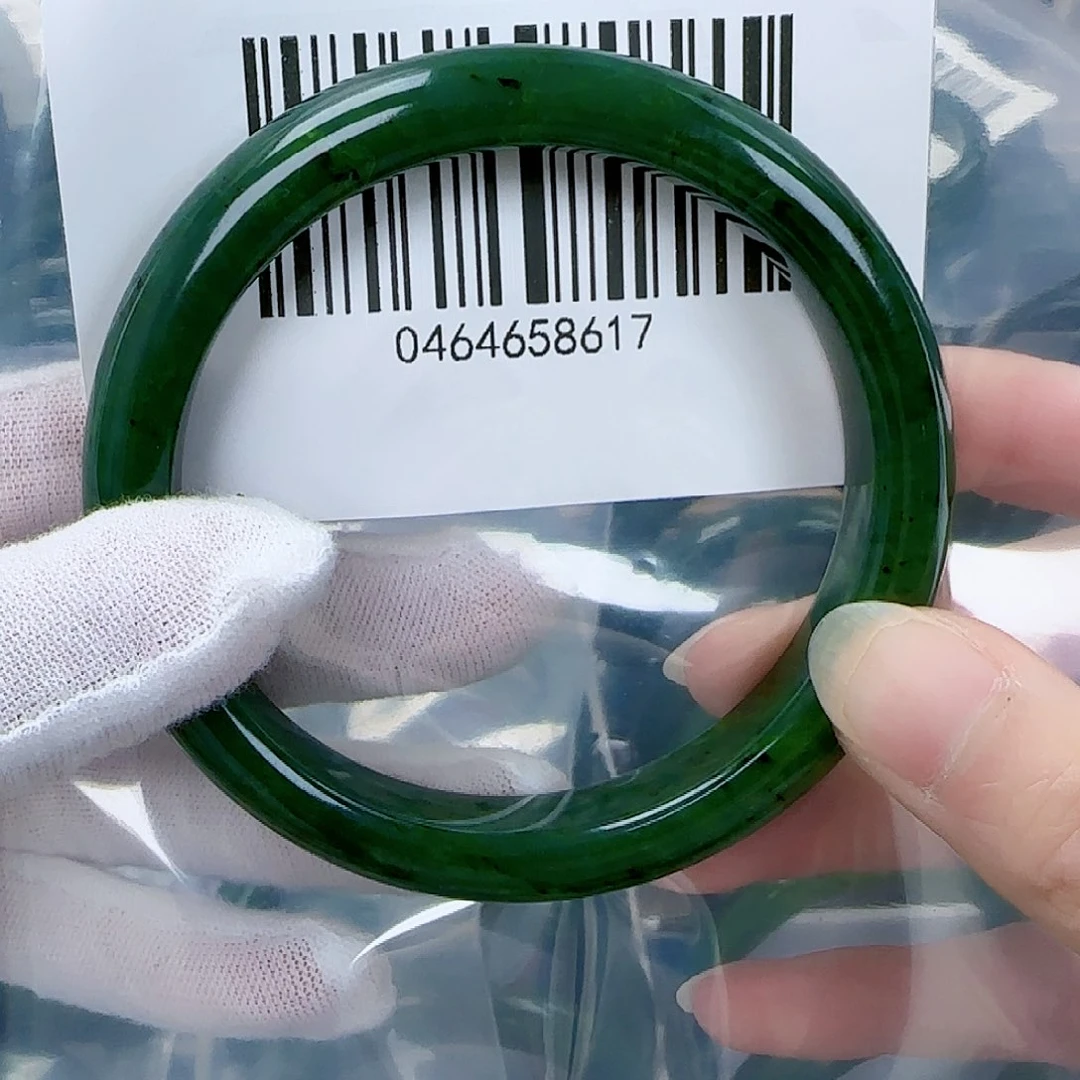 和田玉（碧玉）手镯未镶嵌62