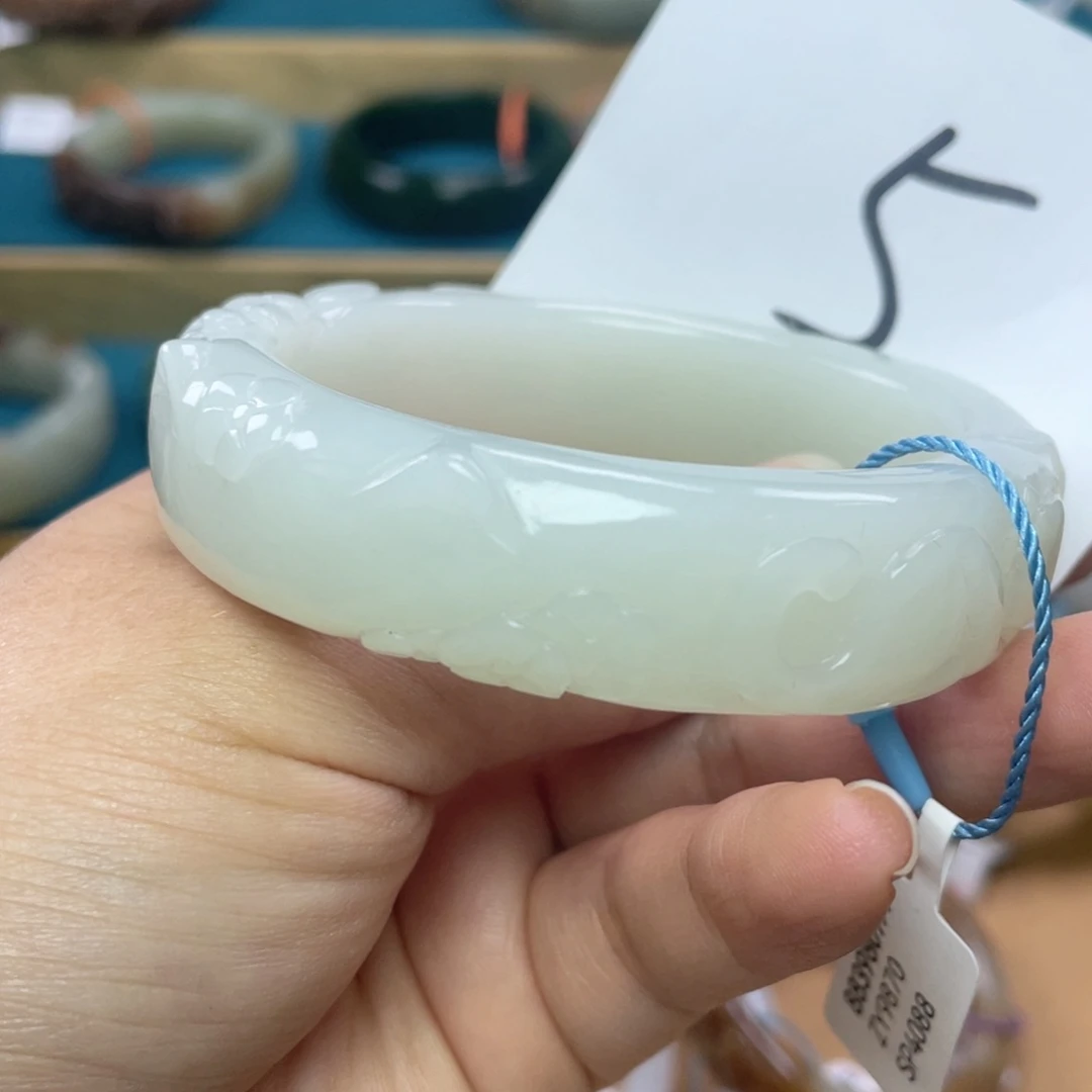 未镶嵌手镯和田玉圈口57