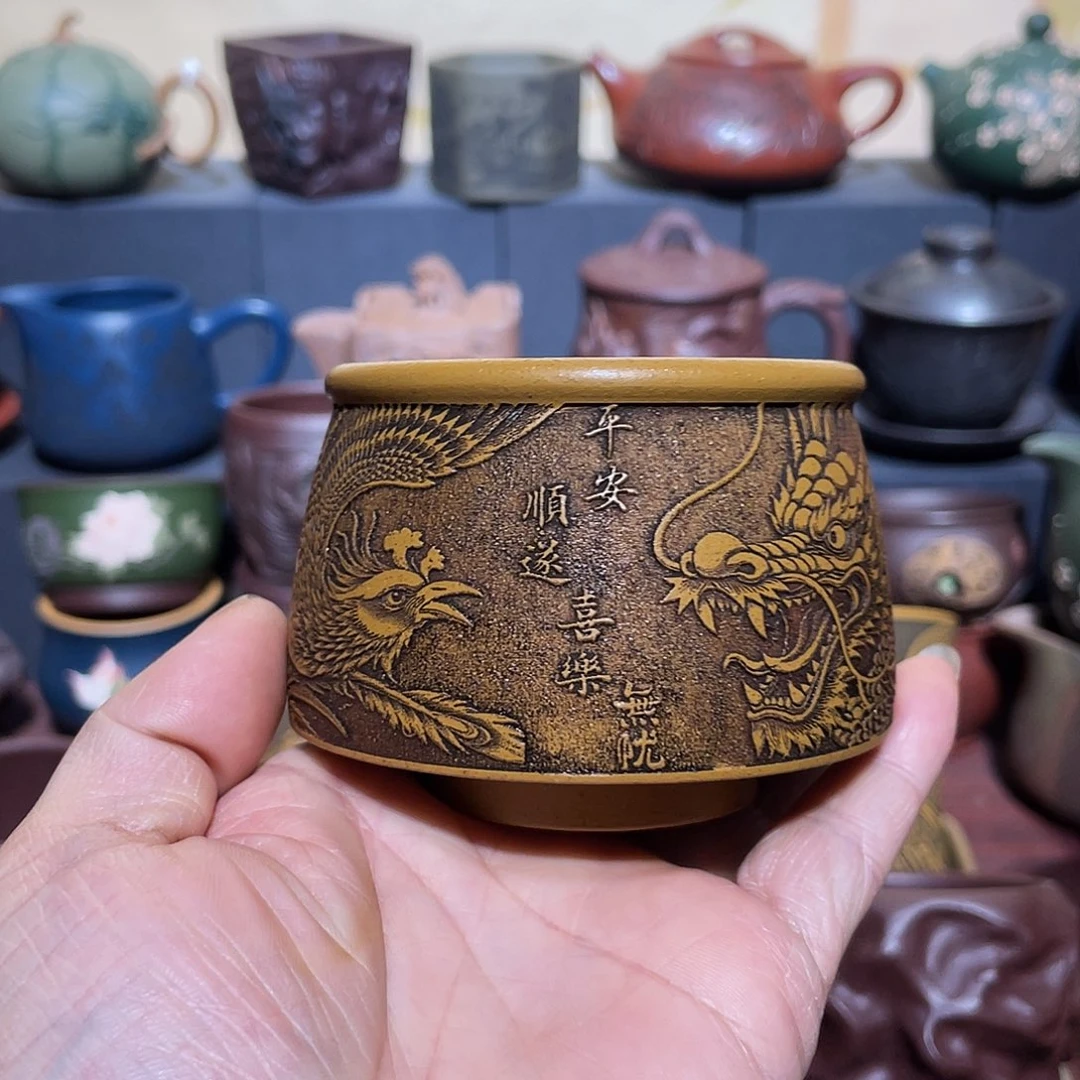 原矿紫砂手工主人杯