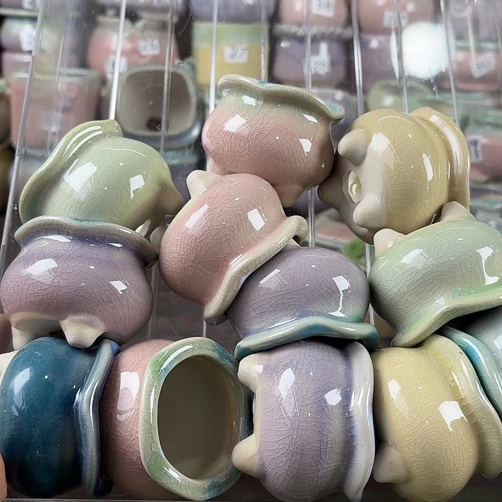 红陶量货/口高深浅搭配发12