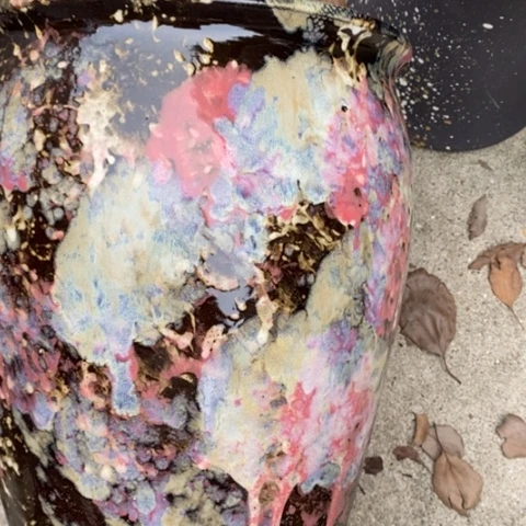 【闪购商品】紫砂花盆高约30口约25