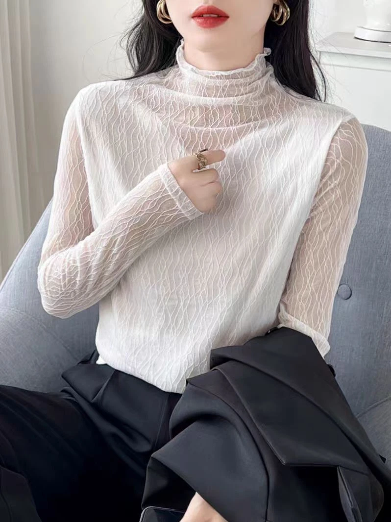 休闲气质上衣蕾丝显瘦杂款