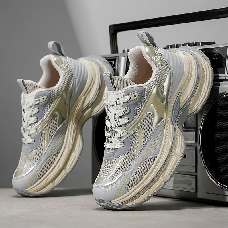 【香港RWLT&Shoes官方正品】男鞋2025新款夏季透气网面运动跑步休闲