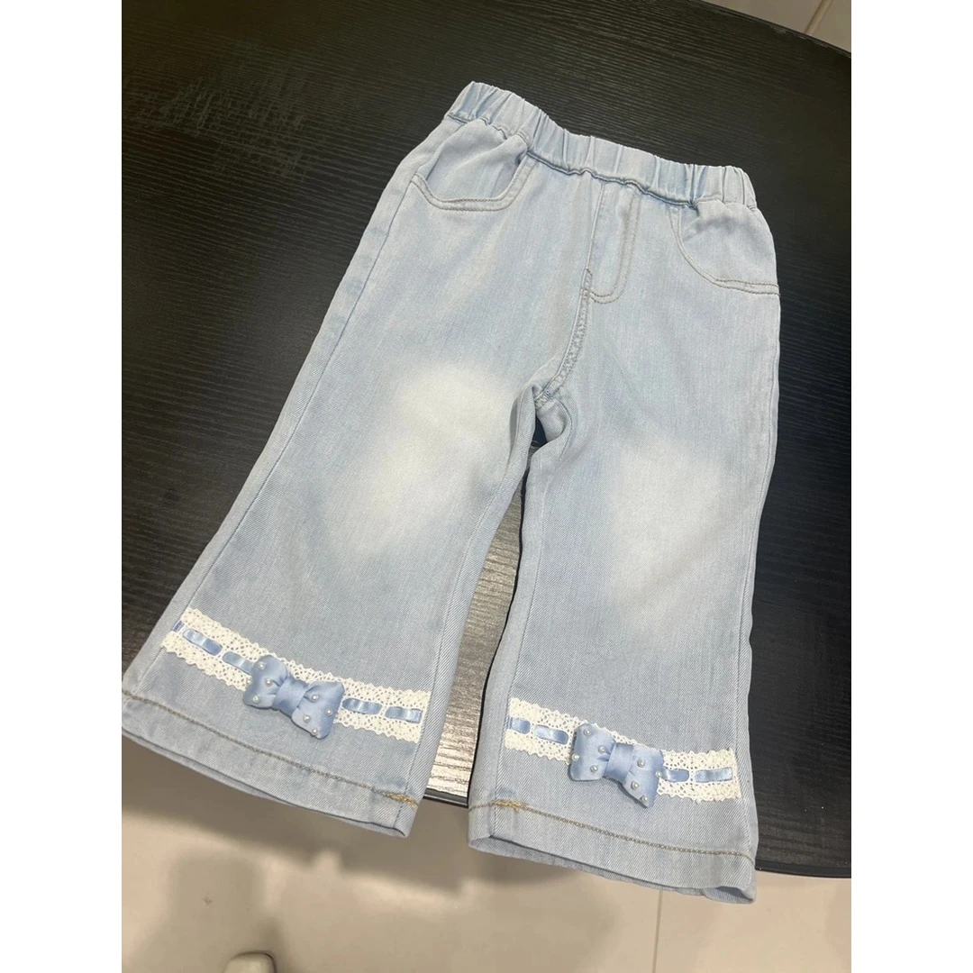夏季爆款女童牛仔长裤