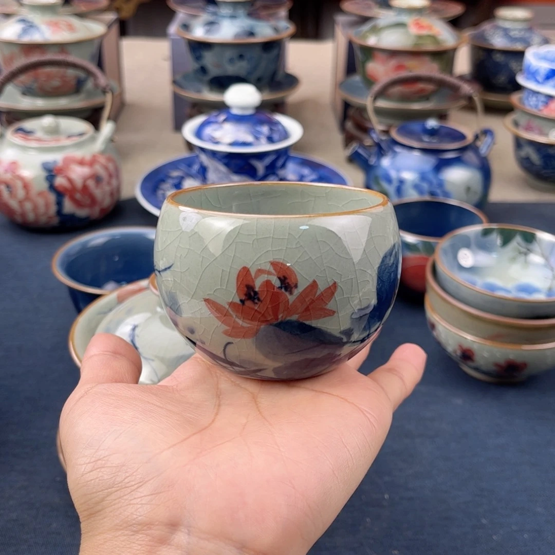 杯景德镇手绘手工茶具