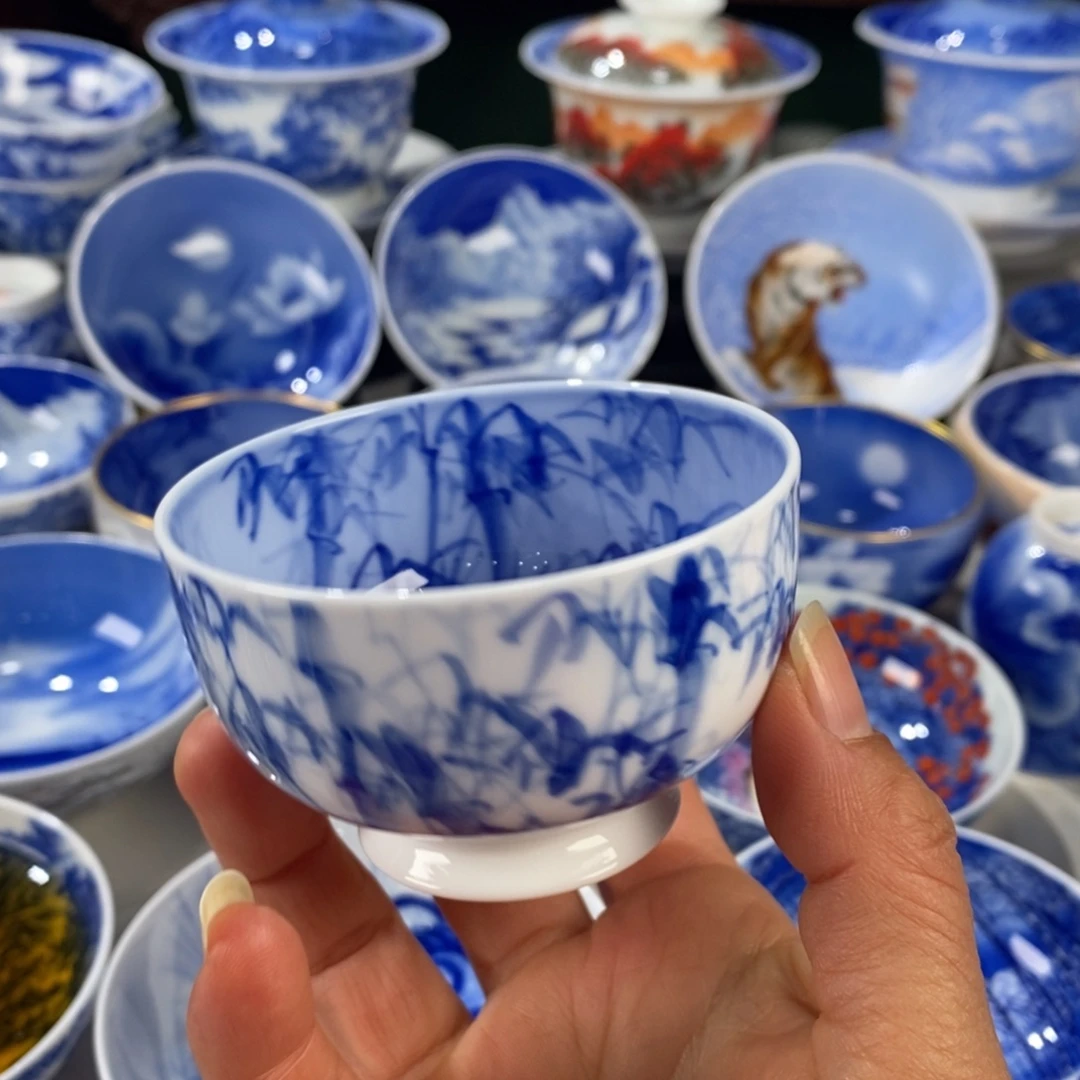 凡***子青花竹子主人杯杯