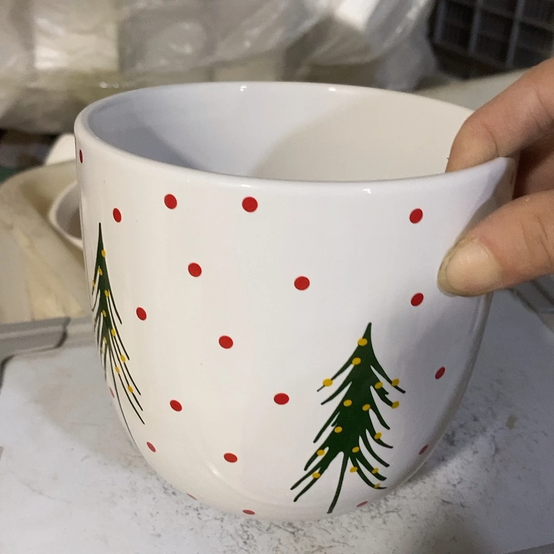 陶杯子陶盆有孔 瑕疵介意勿拍