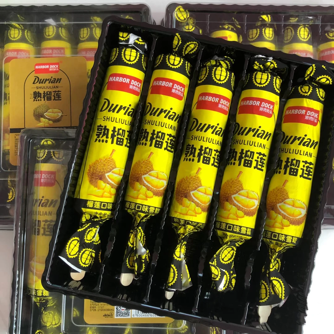 港湾码头熟榴莲雪糕62*5/盒