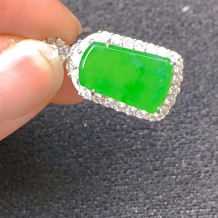 翡翠银S925镶嵌颈饰