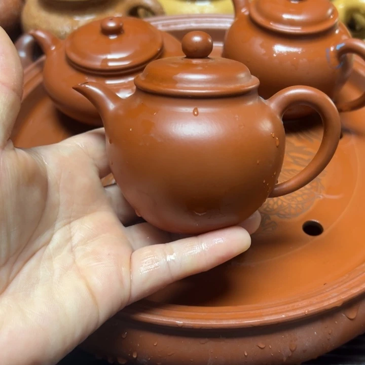 茶杯紫砂宜兴原矿朱泥