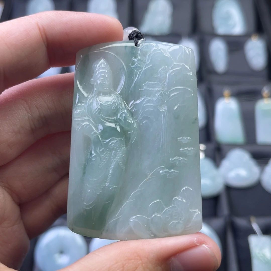 翡翠未镶嵌颈饰805