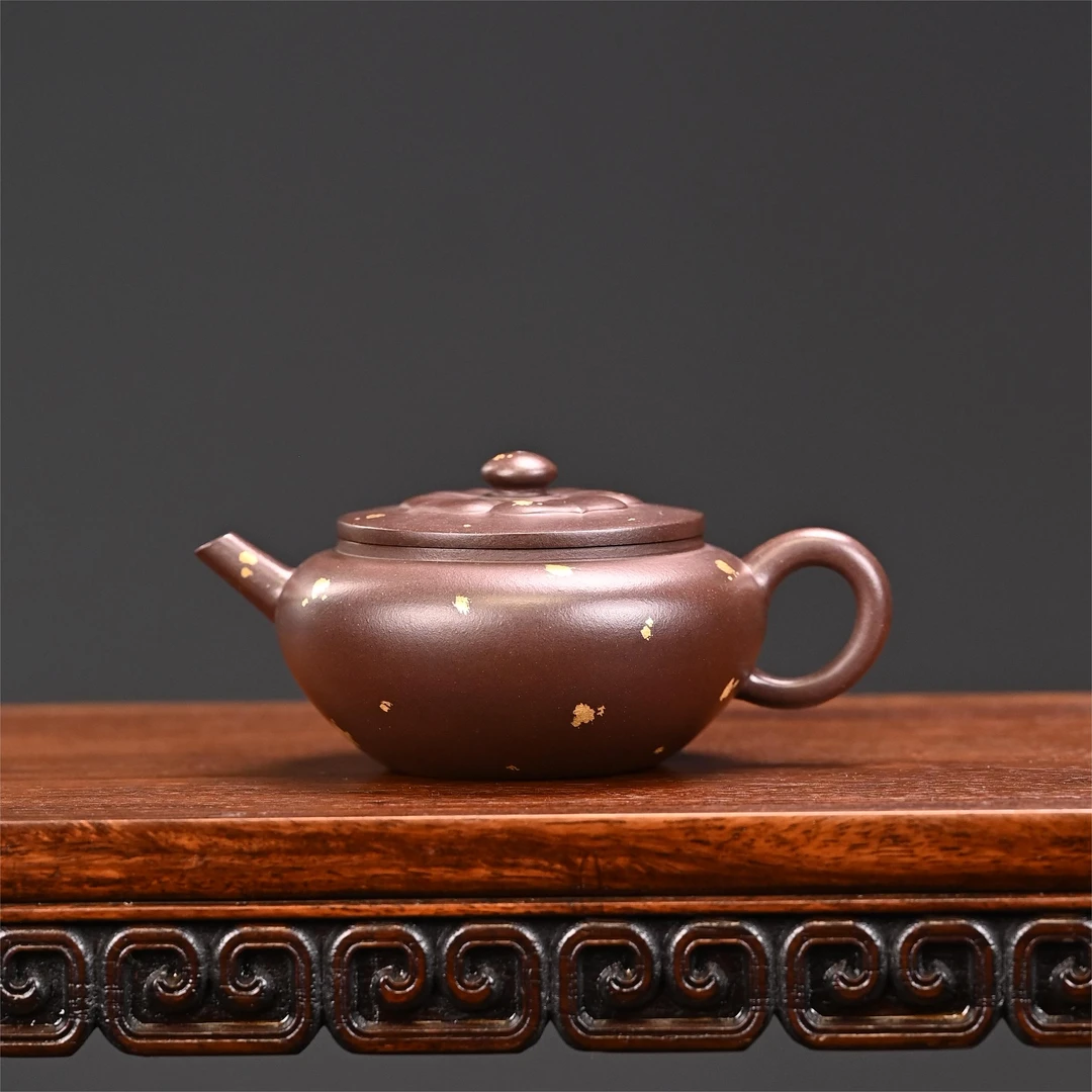 范家壶庄《磐花（洒）》紫泥175cc品牌系列手工紫砂壶