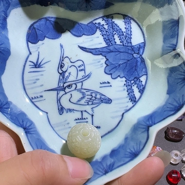 瓷，瓷盘，纯手工制作五*