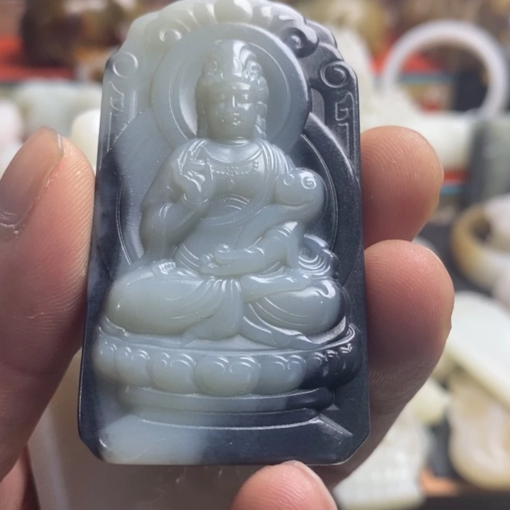 未镶嵌和田玉挂件远**狼