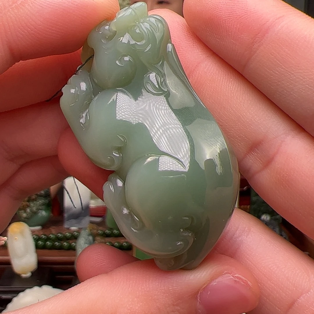 和田玉未镶嵌挂件