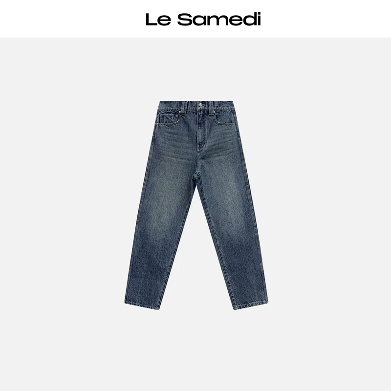 Le Samedi【流浪柏林】BERTO制 微弧形宽腰VTG复古牛仔裤