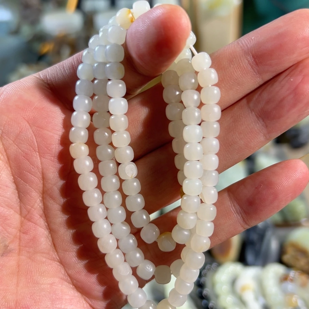 和田玉未镶嵌手链真皮真色