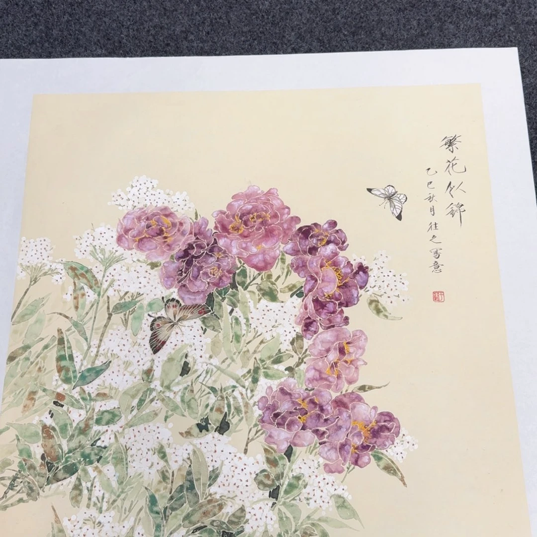 国画国画作品山水花鸟纯手绘