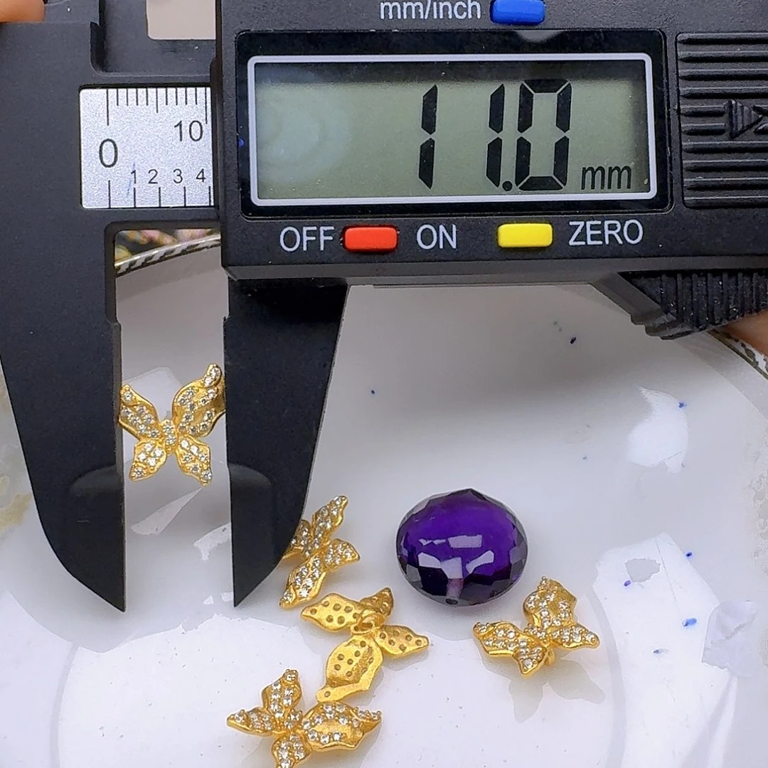 紫晶银S925镶嵌颈饰紫水晶925镶嵌61