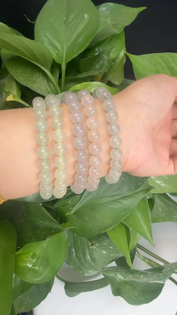 8mm天然和田玉手串 清新国风 多样发一