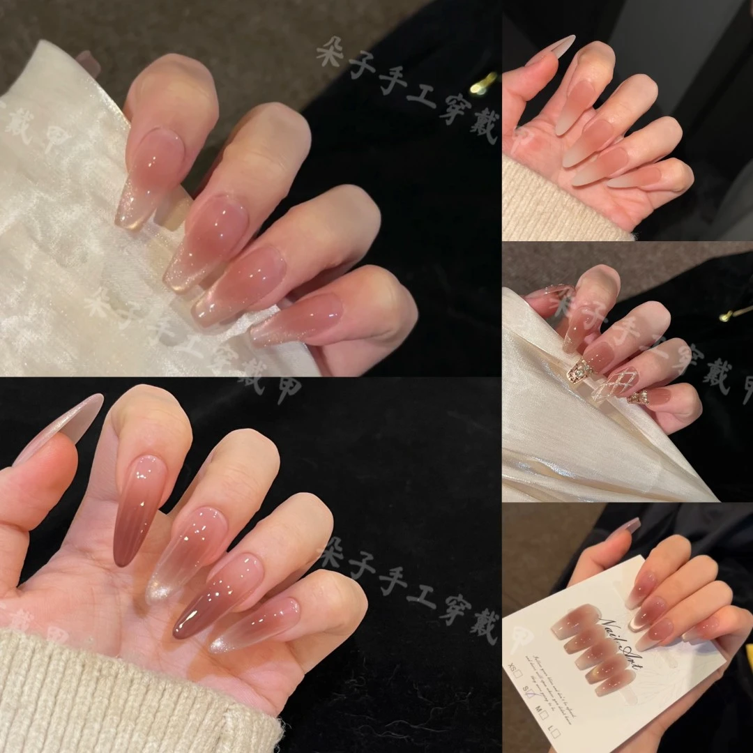 【珍珠飘带】显白简约纯欲气质美甲贴片穿戴甲