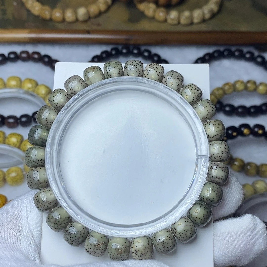 手串星月菩提98灰冰双留白