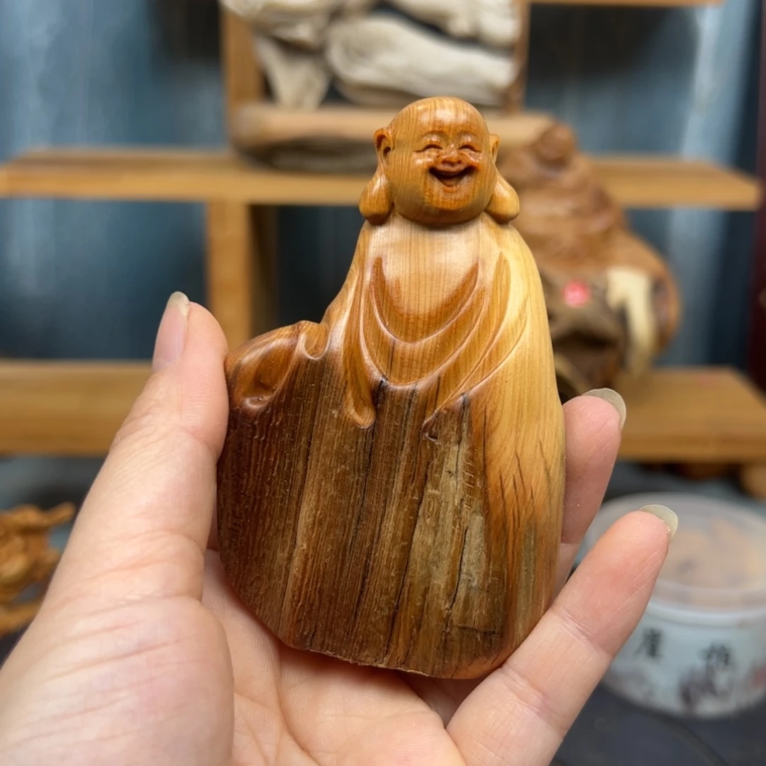 木天**蓝崖柏木摆件手把件