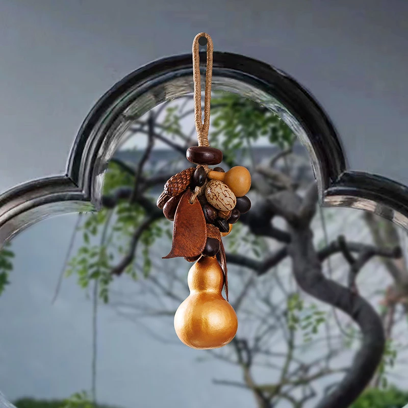 特色手工艺品真葫芦串客栈民宿农家乐门口五谷丰登野果串装饰挂件