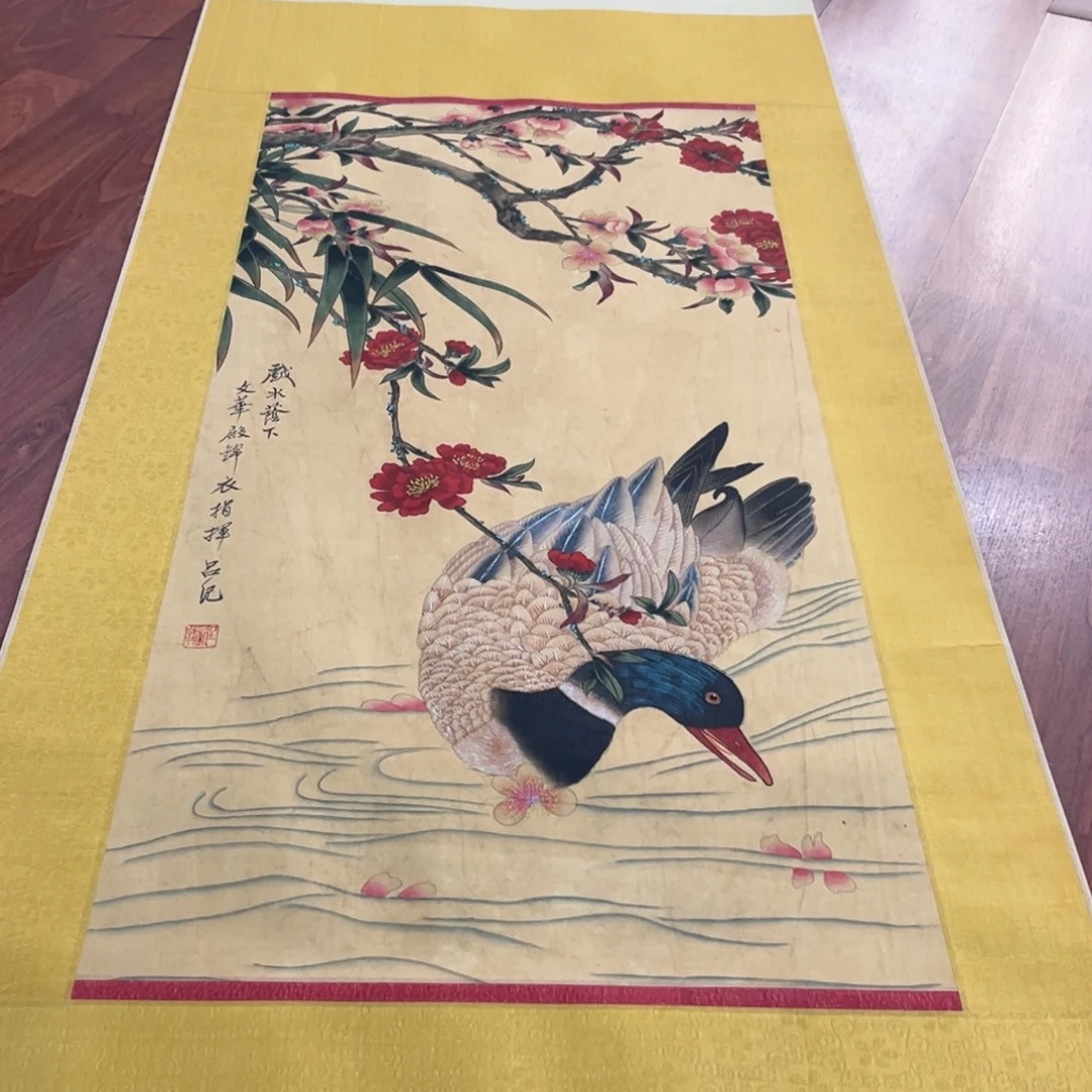 用***1横款臻弘，字画，花鸟