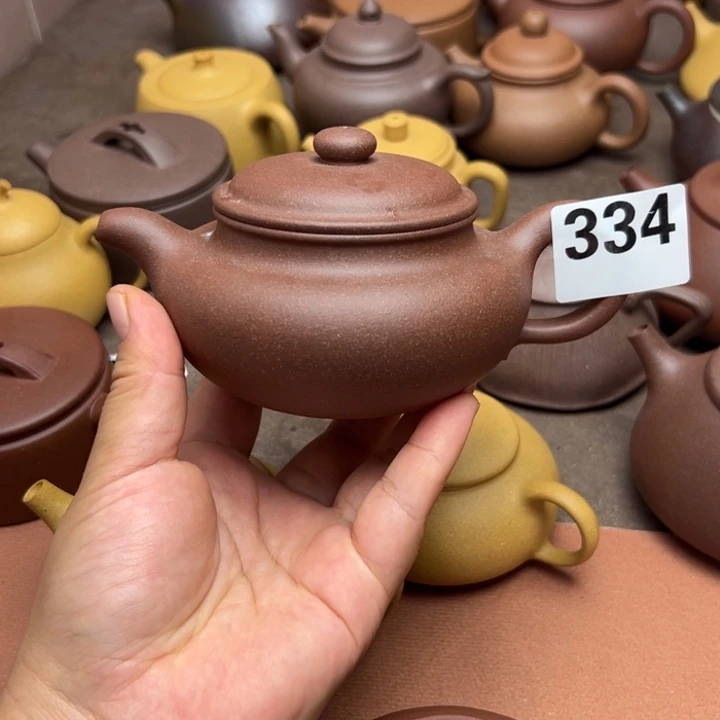 爱***活茶壶紫砂紫泥半手工270cc左右