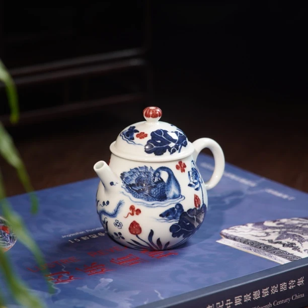 阳春白雪 黑天鹅茶壶