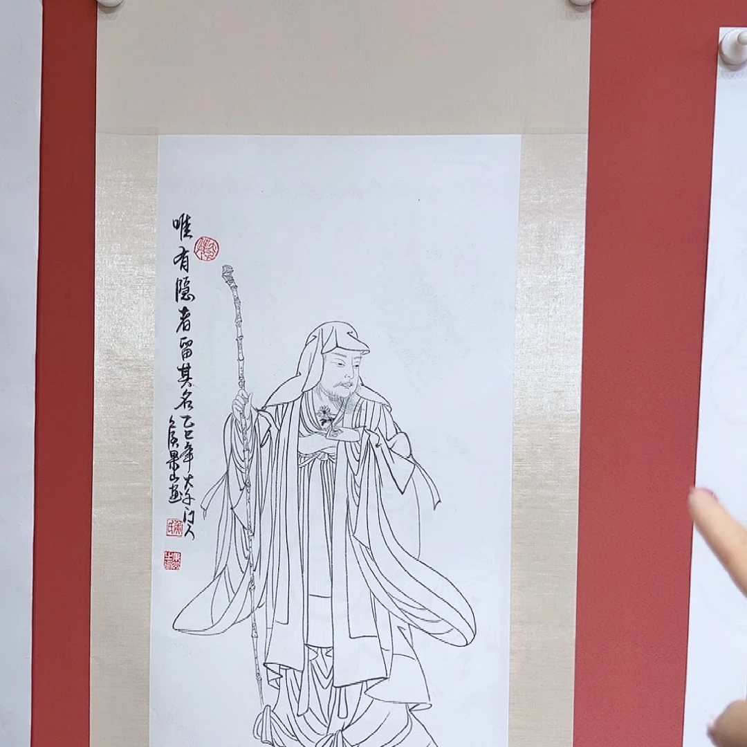 国画侯果山老师亲笔手绘作品朵
