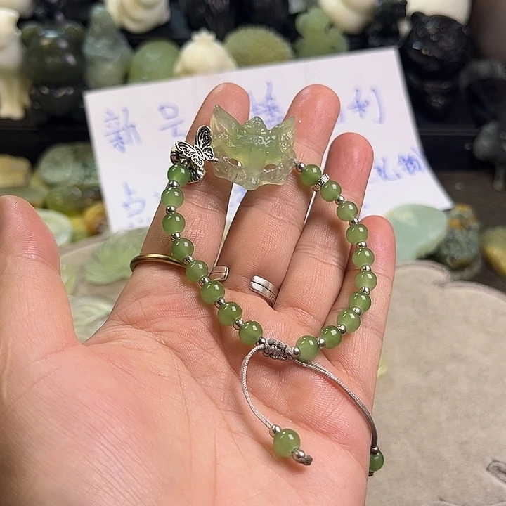 蛇纹石玉未镶嵌项链