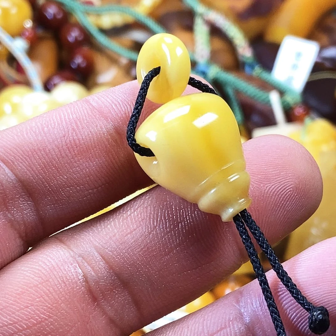 琥珀颈饰未镶嵌丹麦料精工三通