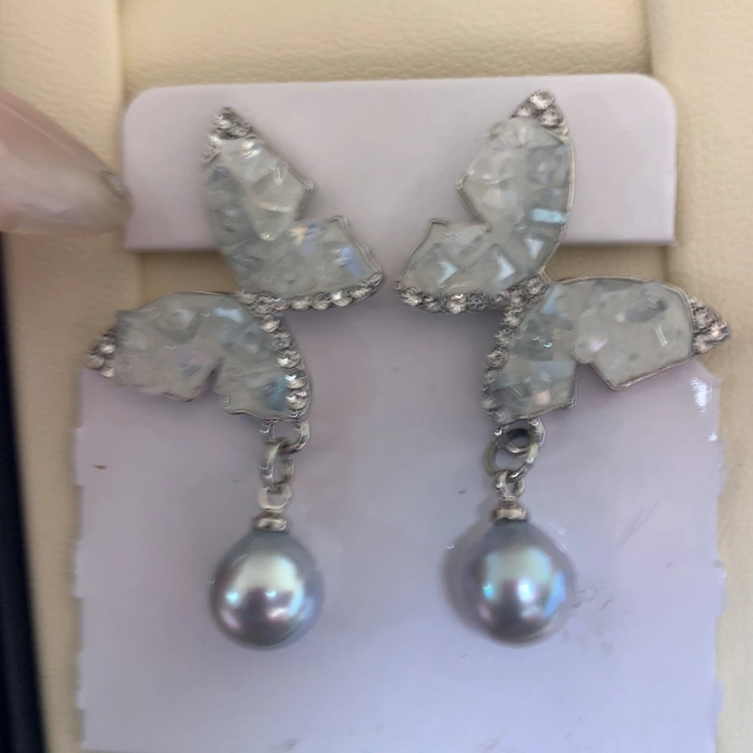 未镶嵌耳饰海水珍珠