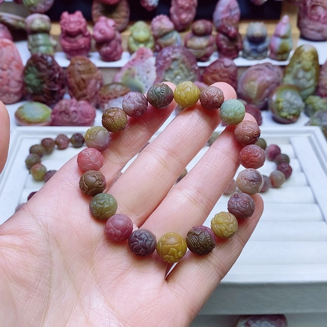 玛瑙/玉髓盐源玛瑙手链未镶嵌