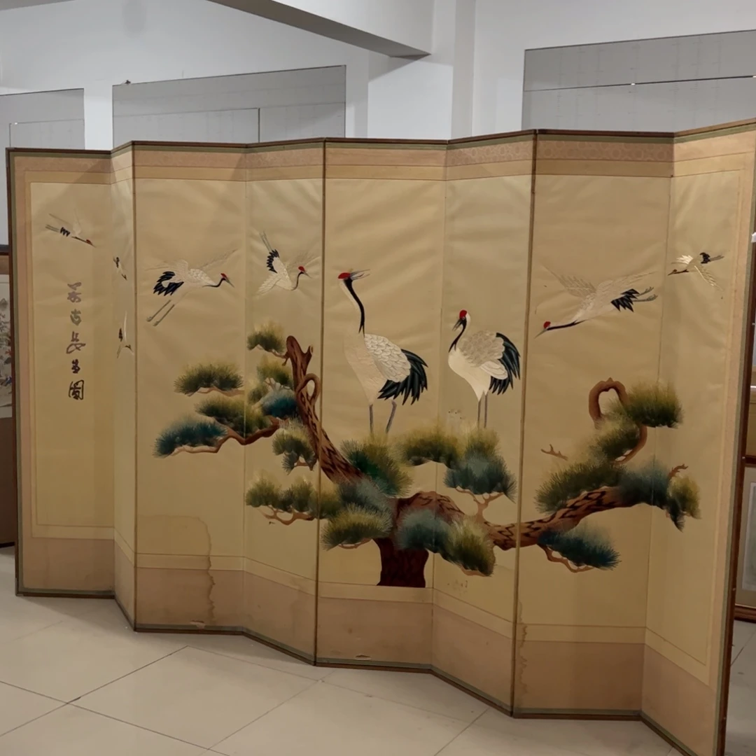绘画屏风框画茶空间设计