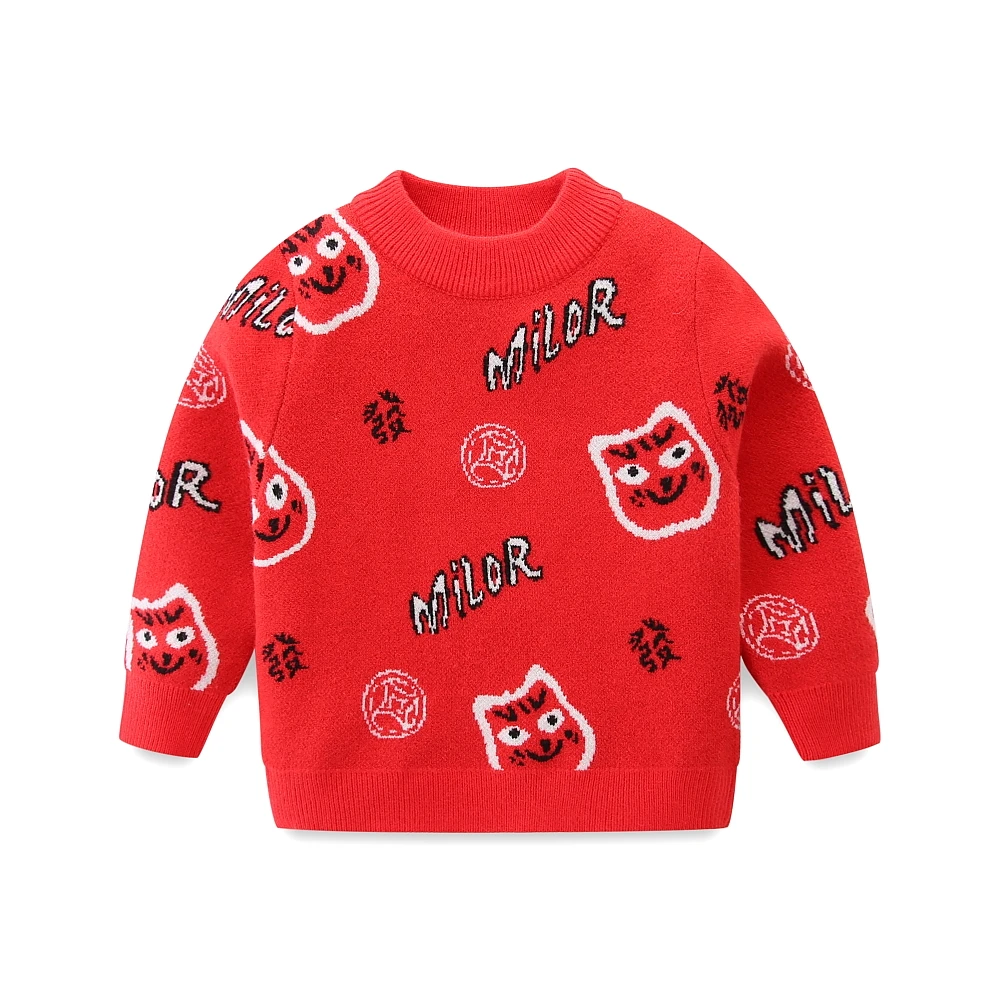 米乐熊老虎头毛衣W6858SD19